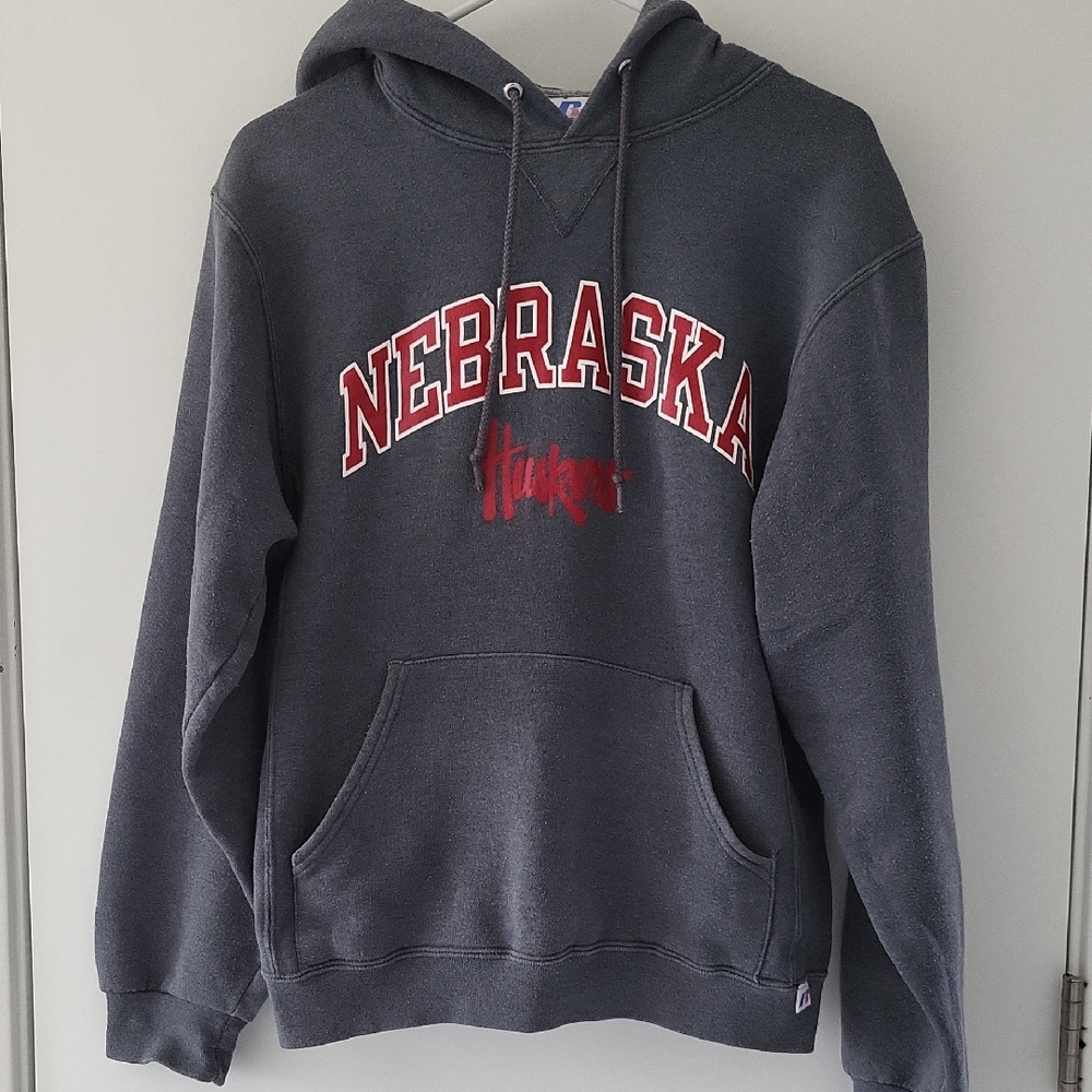 Russell Athletic Nebraska Huskers Charcoal Hoodie